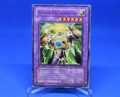 Yu-Gi-Oh! Elemental Hero Thunder Giant x 3 [DP1-EN011] Rare PL-image