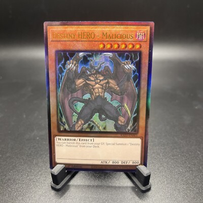 Yugioh Destiny HERO - Malicious RA03-EN001 Prismatic Collector's Rare 1st NM-image