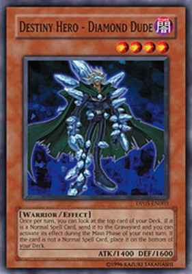 Destiny Hero - Diamond Dude - DP05-EN003 - Common - 1st Edition Lightly Played D-image