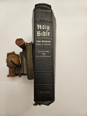 Holy Bible New Analytical Indexed Edition 1971 Morocco Leather John A  Dickson-image