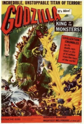 72705 GODZILLA KING OF THE MONSTERS Gojira Japanese  Decor Wall POSTER Print UK-image