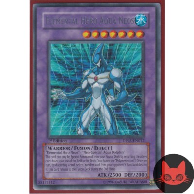 Yugioh Elemental HERO Aqua Neos DP03-EN012 Rare 1st Edition NM-image