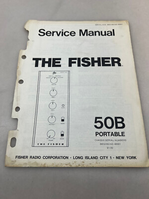 Fisher 50B Original Service Manual Free Shipping-image