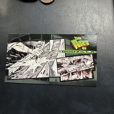 Jb16 Godzilla The Movie Supervue 1998 #51 Swallowing A Taxi Cab Art Of-image