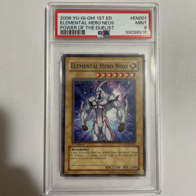 PSA 9 - Mint - POTD-EN001 - Elemental Hero Neos - 1st Edition - 2006 Yu-Gi-Oh!-image