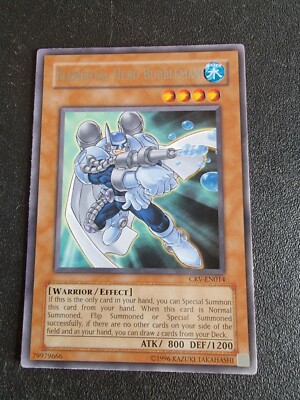 Yu-gi-oh Card 1996 - Elemental Hero Bubbleman - CRV-EN014-image