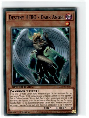Yu-Gi-Oh! Speed Duel Destiny Hero-Dark Angel Common SGX1-ENB09 Lightly Played-image