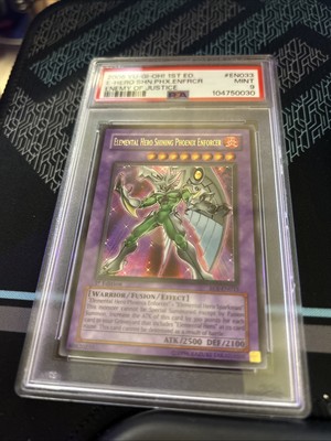 PSA 9 - Elemental Hero Shining Phoenix Enforcer (UTR) EOJ-EN033 1st Ed-image
