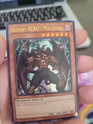 Yugioh Destiny HERO - Malicious 1st Edition Ultra Rare BLC1-EN030 NM-image