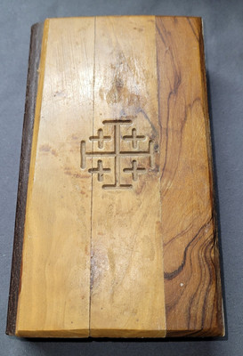 Olive Wood Cover Holy Bible 1976 Edition KJV Illustrated -image