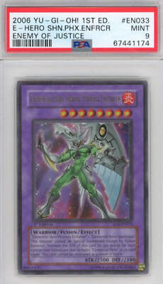 PSA 9 Elemental Hero Shining Phoenix Enforcer - EOJ-033 - Ultra 1st Ed. 174-image