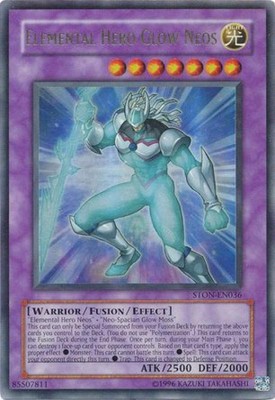 Elemental Hero Glow Neos - STON-EN036 - Ultra Rare - Unlimited - LP-image