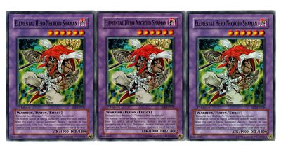 Yugioh 3X Elemental Hero Necroid Shaman - Common - 1st Edition - EOJ-EN036 - LP-image