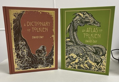 An Atlas of Tolkien and a Dictionary of Tolkien By David Day LIKE NEW-image