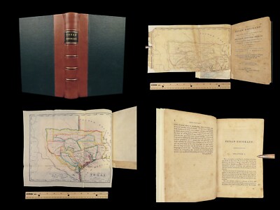 1840 TEXAS History 1ed Edward Stiff Texan Emigrant Mexican War Alamo Mexico MAPS-image