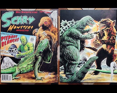 Vintage SCARY MONSTERS Mag #19 NM- 1996 BEATTY Art DRACULA GODZILLA COLOSSAL MAN-image