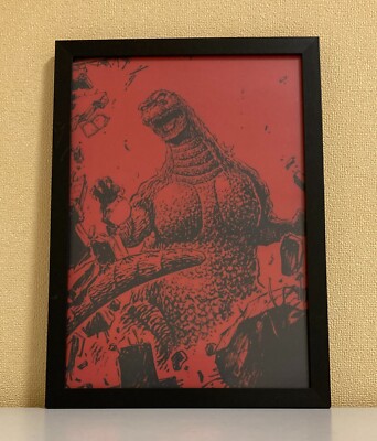 GODZILLA  framed clear file wall hanging poster picture illustlation Japan TOHO-image
