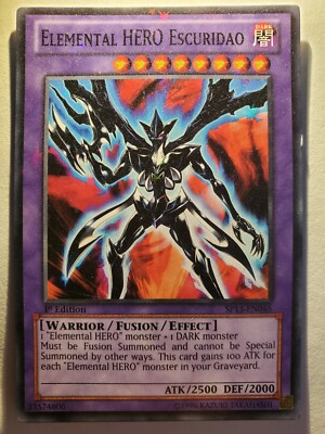 Elemental HERO Escuridao SP13-EN046 1st Starfoil Rare Light Play Yu-Gi-Oh-image