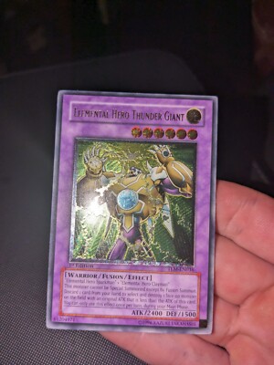 Yugioh Elemental Hero Thunder Giant TLM-EN036 Ultimate Rare 1st Edition-image