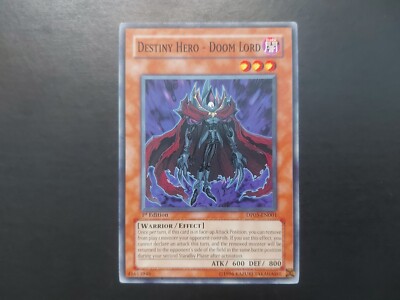 Yugioh - Destiny Hero Doomlord DP05-EN001 Common 1st Edition-image