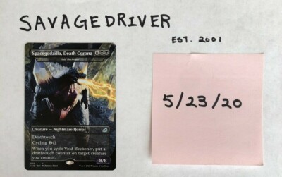 MTG Spacegodzilla, Death Corona Ikoria NM Pack Fresh Extended Art No Reprint-image