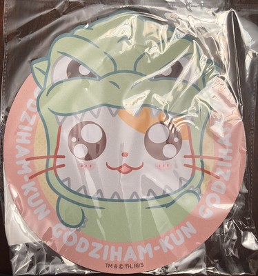 Hamtaro X Godzilla Large Mousepad Gojiham-kun from Japan-image