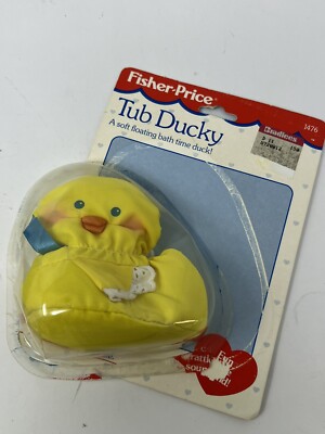 Fisher price tub ducky Rattle Sound New Vintage 1990-image
