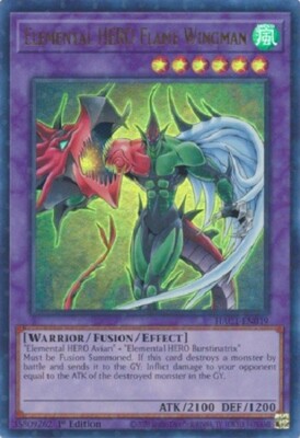 * ELEMENTAL HERO FLAME WINGMAN * 1ST EDITION ULTRA RARE MINT HAC1-EN008 YUGIOH!-image