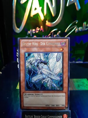 1x Destiny Hero - Disk Commander - Secret Rare - LCGX-EN133 - 1st Ed - LP-image