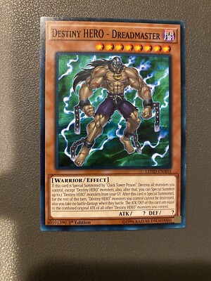 Destiny HERO - Dreadmaster LEHD-ENA03 Yu-Gi-Oh! Light Play 1st Edition -image