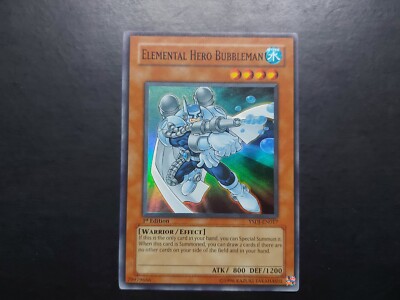 Yugioh - Elemental Hero Bubbleman YSDJ-EN017 Super Rare 1st Edition-image