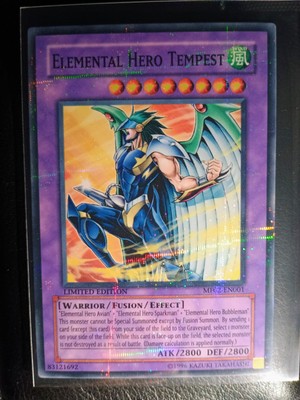 Elemental HERO Tempest MF02-EN001 Mattel Action Figure Promos: Series 2 LimitedE-image