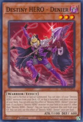Yugioh! Destiny HERO - Denier - BLC1-EN153 - Common - 1st Edition Near Mint, Eng-image