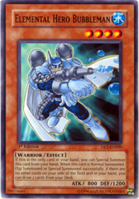 Elemental Hero Bubbleman - DP1-EN009 - Common - 1st Edition x1 - Moderately Play-image
