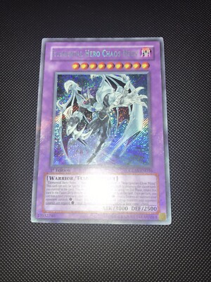 Yugioh Elemental Hero Chaos Neos GLAS-EN036 Secret Rare 1st Edition LP-image