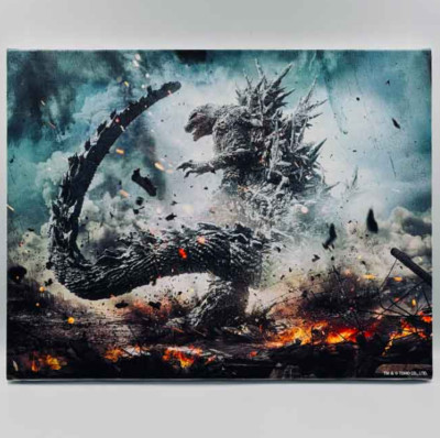 Godzilla Art Panel Looking Back TOHO Godzilla Store Japan Limited Monster Kaiju-image