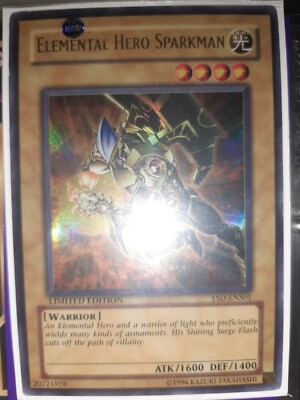 Elemental Hero Sparkman Ultra Rare YSD-ENS01 LP Yugioh-image