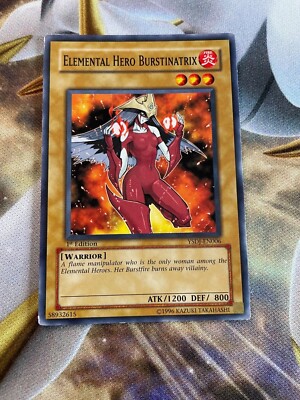Yugioh YSDJ-EN006 Elemental Hero Burstinatrix 1st Edition LP-image