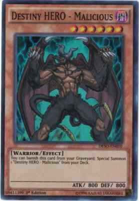 Destiny HERO Malicious DESO-EN010 Super Rare 1st Edition Yu-Gi-Oh NM-image