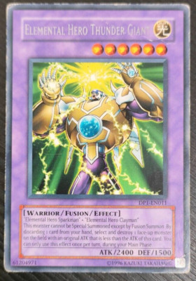 Yu Gi Oh! Elemental Hero Thunder Giant - DP1-EN011 - Rare ENGLISH #2-image