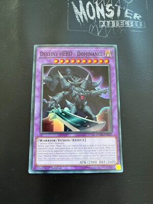 YUGIOH DESTINY HERO DOMINANCE SUPER RARE DANE-EN031 1ST EDITION-image