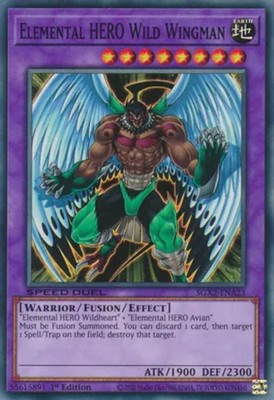 Elemental HERO Wild Wingman - SGX2-ENA23 - Common - 1st Edition - Near Mint-image
