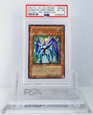 YUGIOH DPCT-EN002 ELEMENTAL HERO PRISMA ULTRA RARE HOLO FOIL PSA 6 EX-NM #*-image