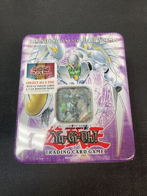 Yugioh Elemental Hero Shining Flare Wingman Tin Trading Card Game SEALED-image