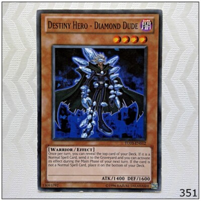 Destiny Hero - Diamond Dude - TU03-EN012 - Common Yugioh-image