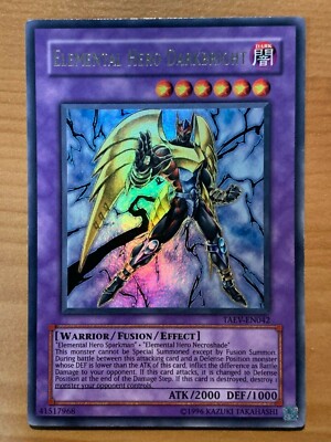 yugioh Elemental Hero Darkbright TAEV-EN042 Unlimited Ed Ultra Rare Near Mint-image