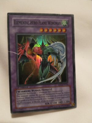 Yu-Gi-Oh! TCG Elemental Hero Flame Wingman Duelist Pack 1: Jaden Yuki DP1-EN010…-image