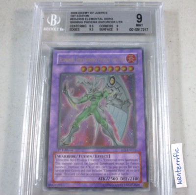 BGS 9 Elemental Hero Shining Phoenix Enforcer EOJ-EN033 1st Ultimate English-image