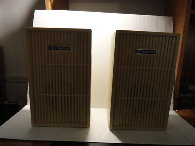 VINTAGE PAIR OF FISHER PRICE 1983 STEREO SPEAKERS   ( SPEAKERS ONLY )-image