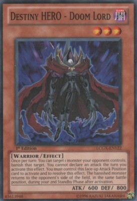 Destiny HERO - Doom Lord - LCGX-EN122 - Common - 1st Edition x1 - Lightly Played-image